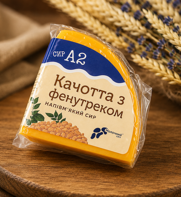 Сир "Качотта А2 з фенугреком" (100 г)