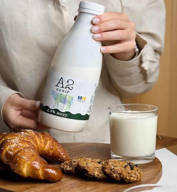 Кефір А2 ж.2,5%,  800 гр. пляшка